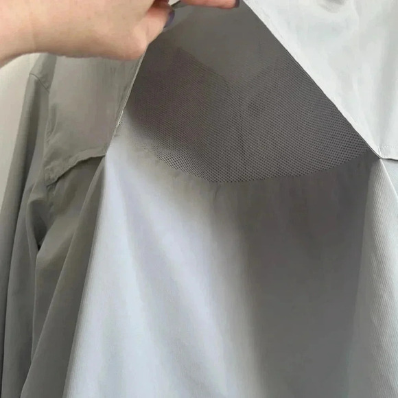 Stio CFS Men’s Snap Button Down Light Gray size M - Picture 7 of 8